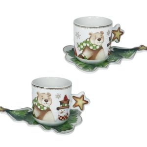 Racconti set 2 tazzine caffè porcellana