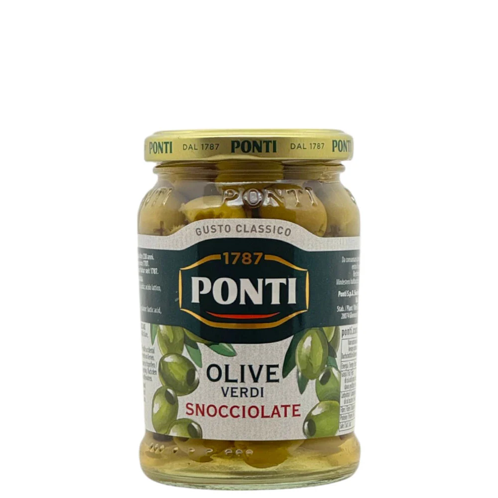 Olive Verdi Ponti Snocciolate gr 290 X12 - immagine 2